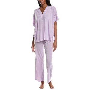 N Natori 2pc Cozy Soft Terry Pajama Top & Pants Set XL
